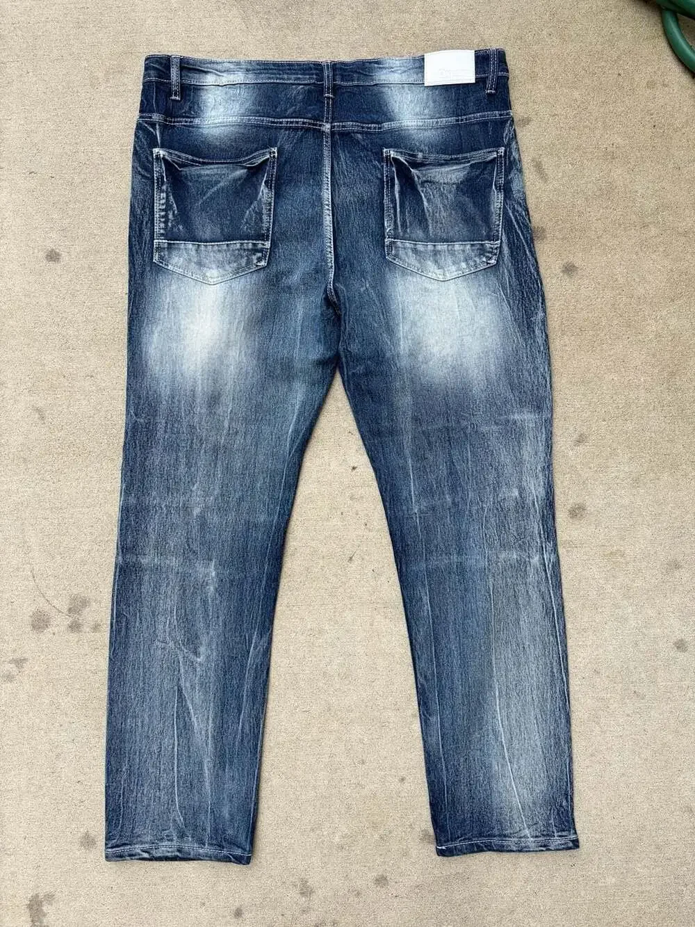 Southpole Men's Skinny Fit Distressed Jeans Blue Wash Size 40x30